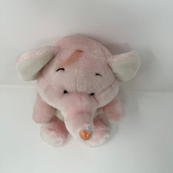 Vintage Kenner Lotsa Heart Elephant Care Bear Cousins 1984 13" Pink Plush Toy - Picture 8 of 14